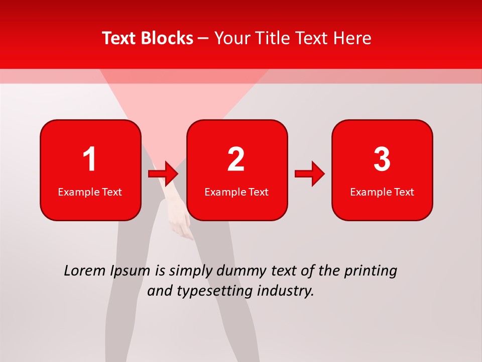 Hair Stylized Triangle PowerPoint Template