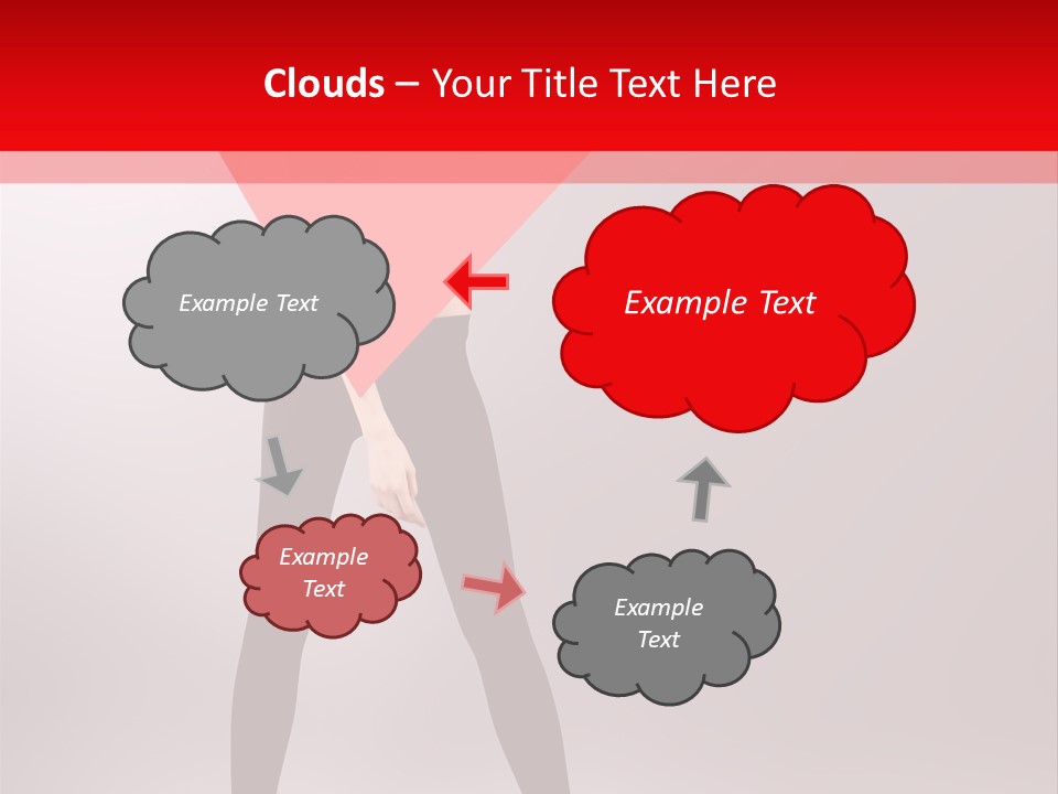 Hair Stylized Triangle PowerPoint Template