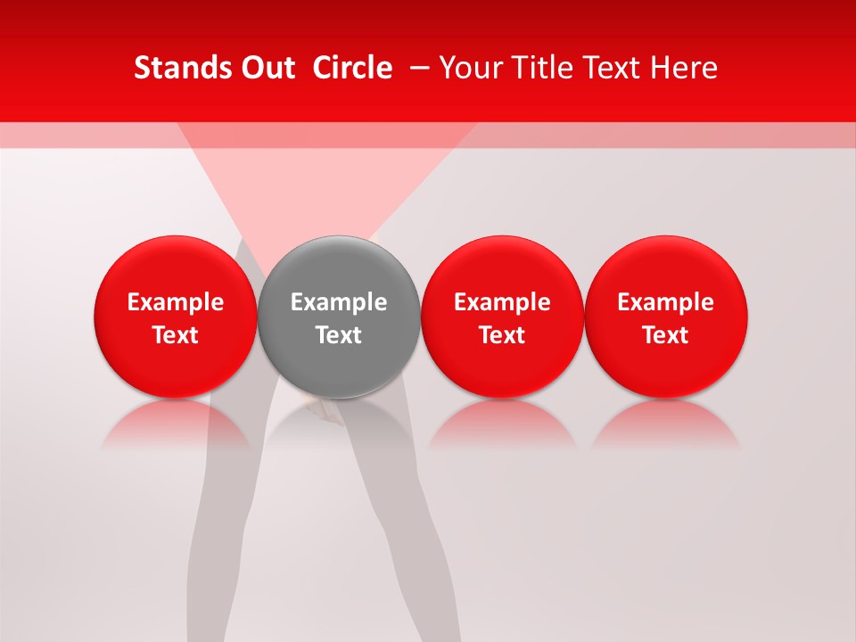 Hair Stylized Triangle PowerPoint Template