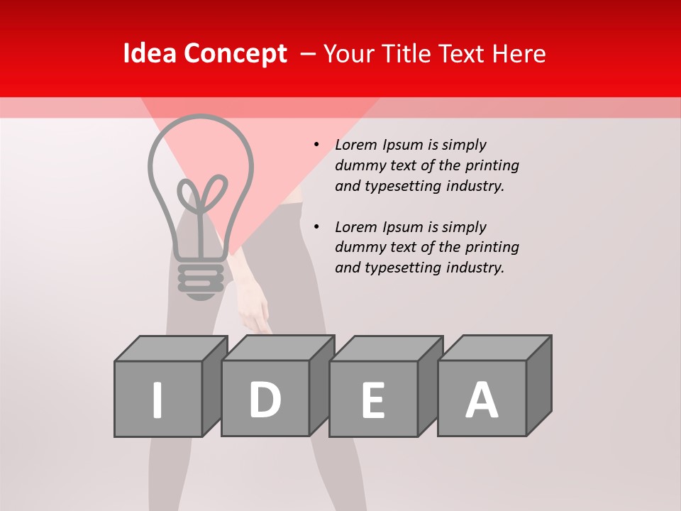 Hair Stylized Triangle PowerPoint Template