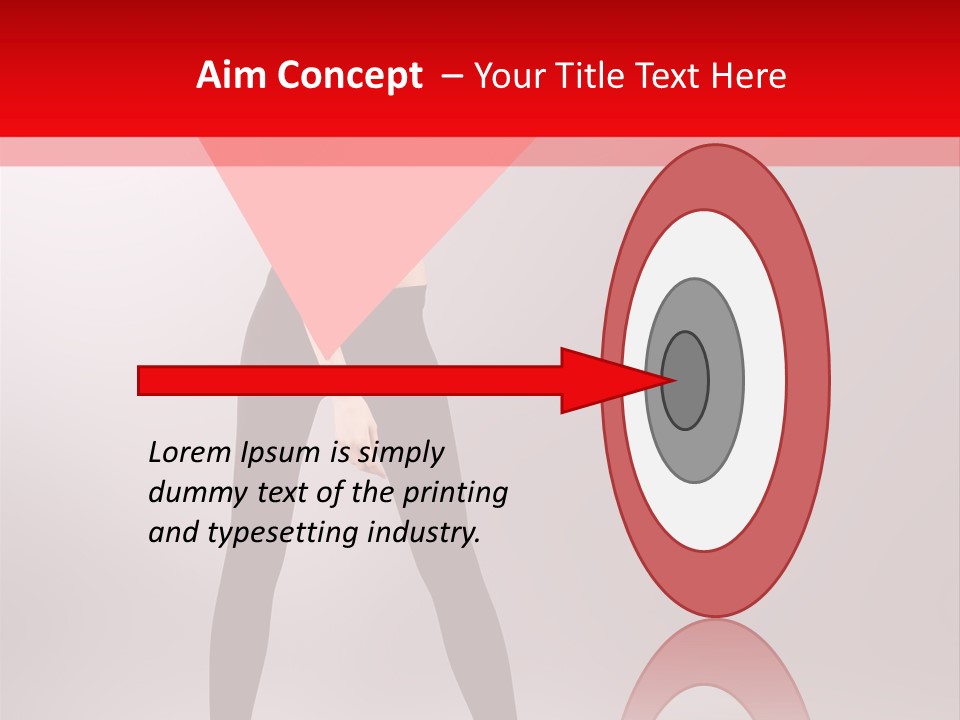 Hair Stylized Triangle PowerPoint Template