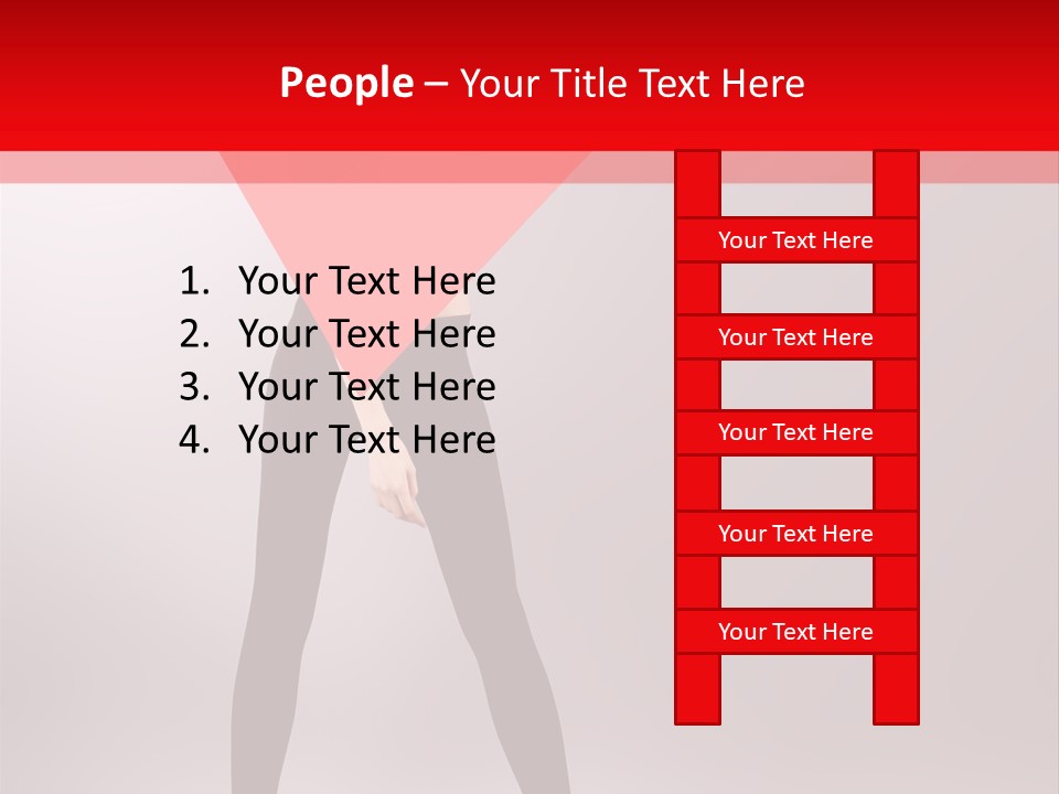 Hair Stylized Triangle PowerPoint Template