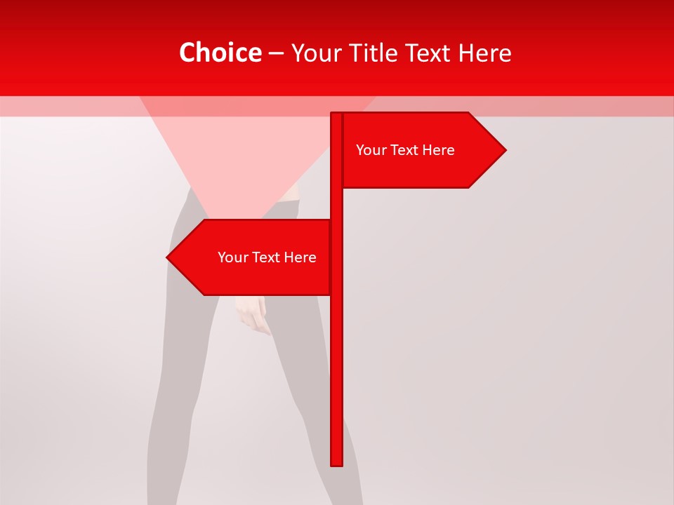 Hair Stylized Triangle PowerPoint Template