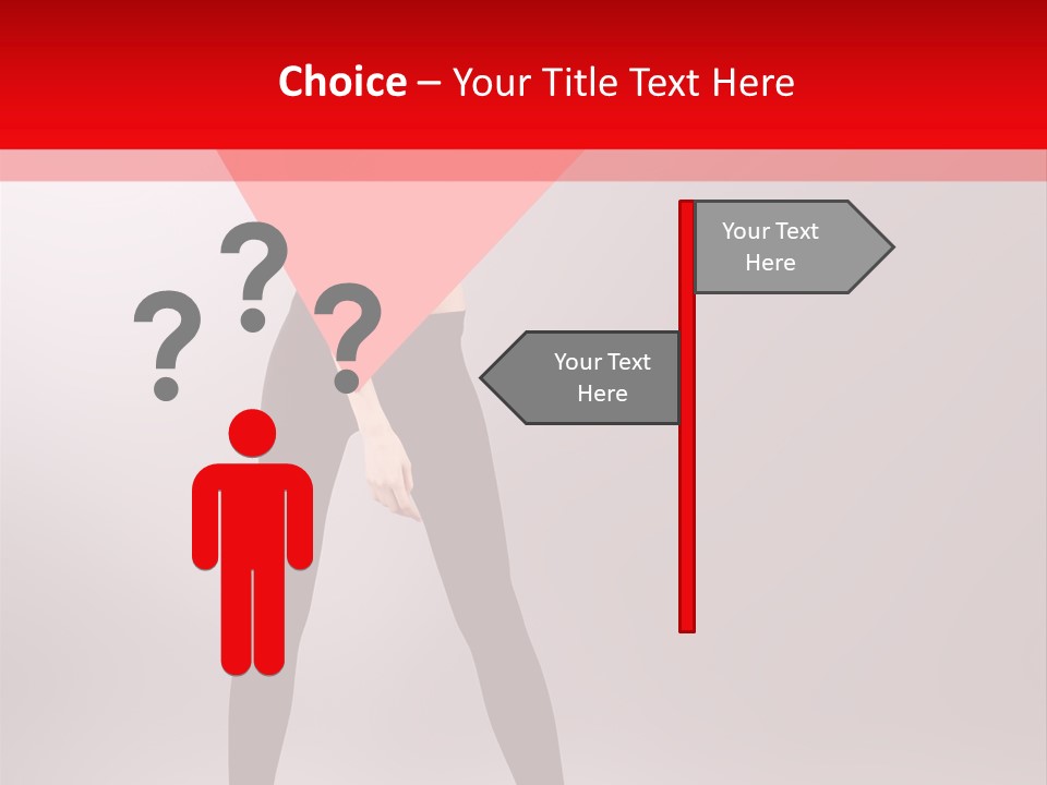 Hair Stylized Triangle PowerPoint Template