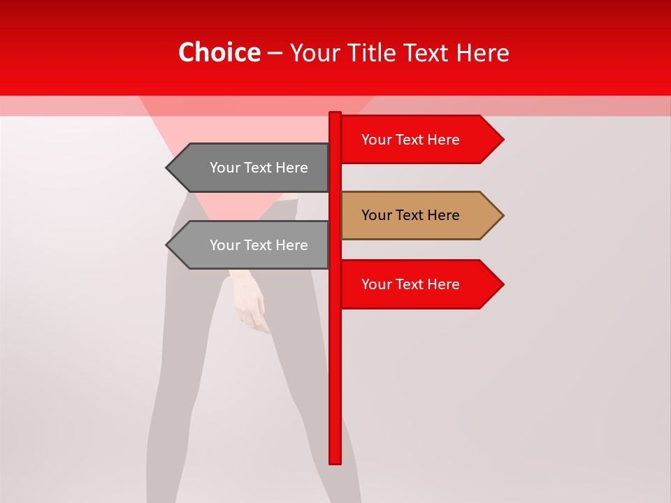 Hair Stylized Triangle PowerPoint Template