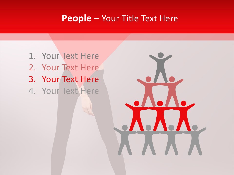 Hair Stylized Triangle PowerPoint Template