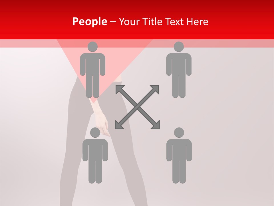 Hair Stylized Triangle PowerPoint Template