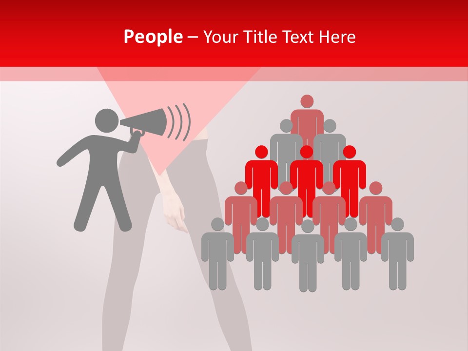 Hair Stylized Triangle PowerPoint Template