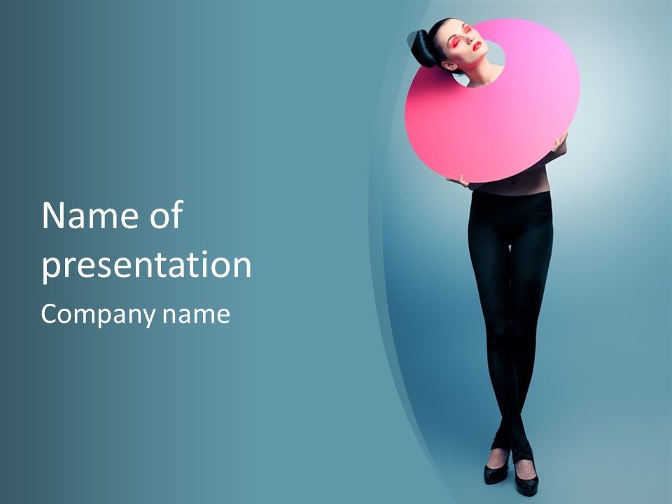 Lip Tick Hape Ring PowerPoint Template