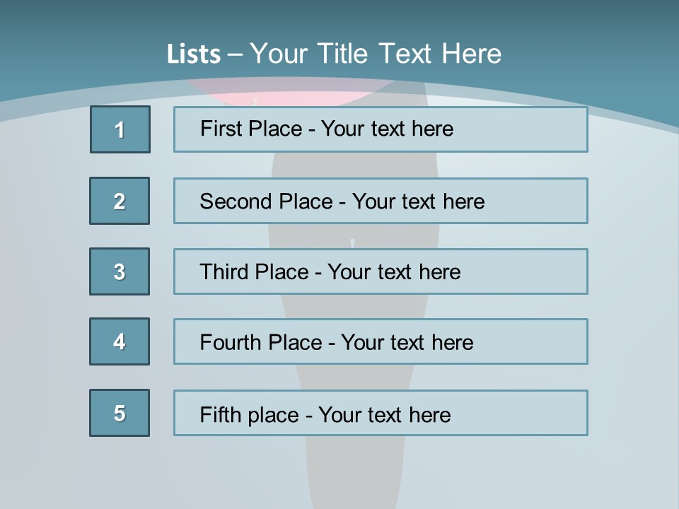 Lip Tick Hape Ring PowerPoint Template