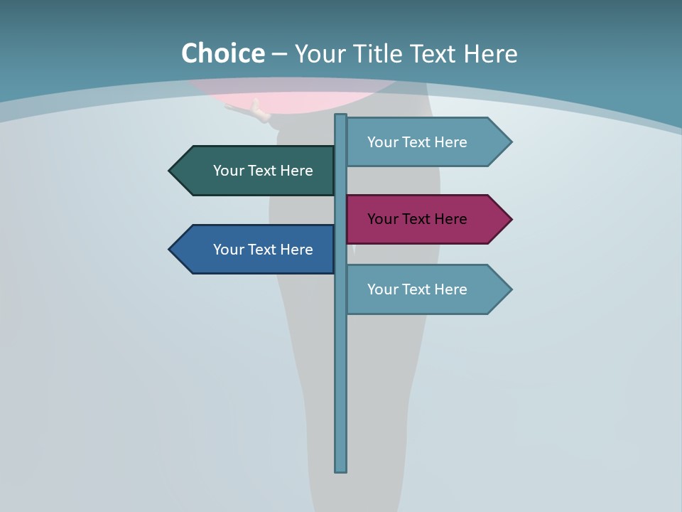 Lip Tick Hape Ring PowerPoint Template