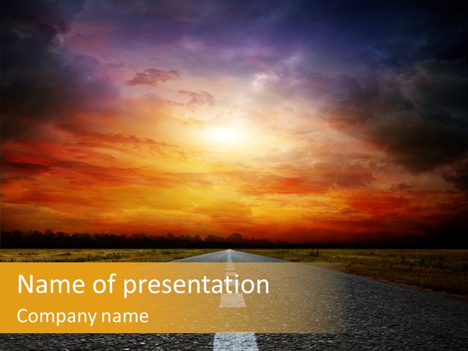 Hope Highway Speed PowerPoint Template