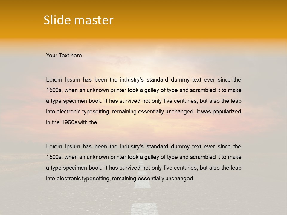 Hope Highway Speed PowerPoint Template