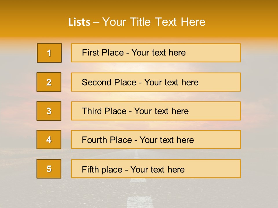 Hope Highway Speed PowerPoint Template