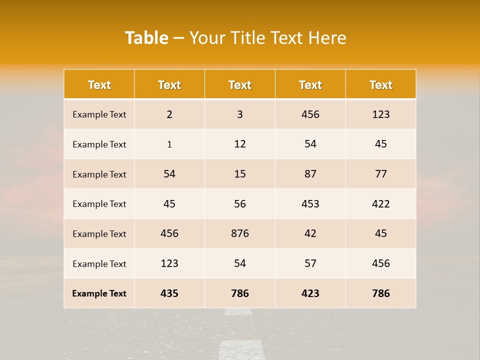Hope Highway Speed PowerPoint Template