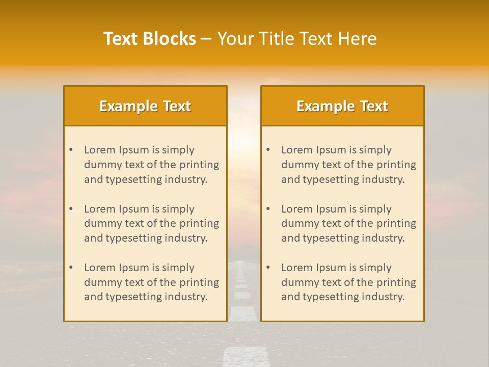 Hope Highway Speed PowerPoint Template