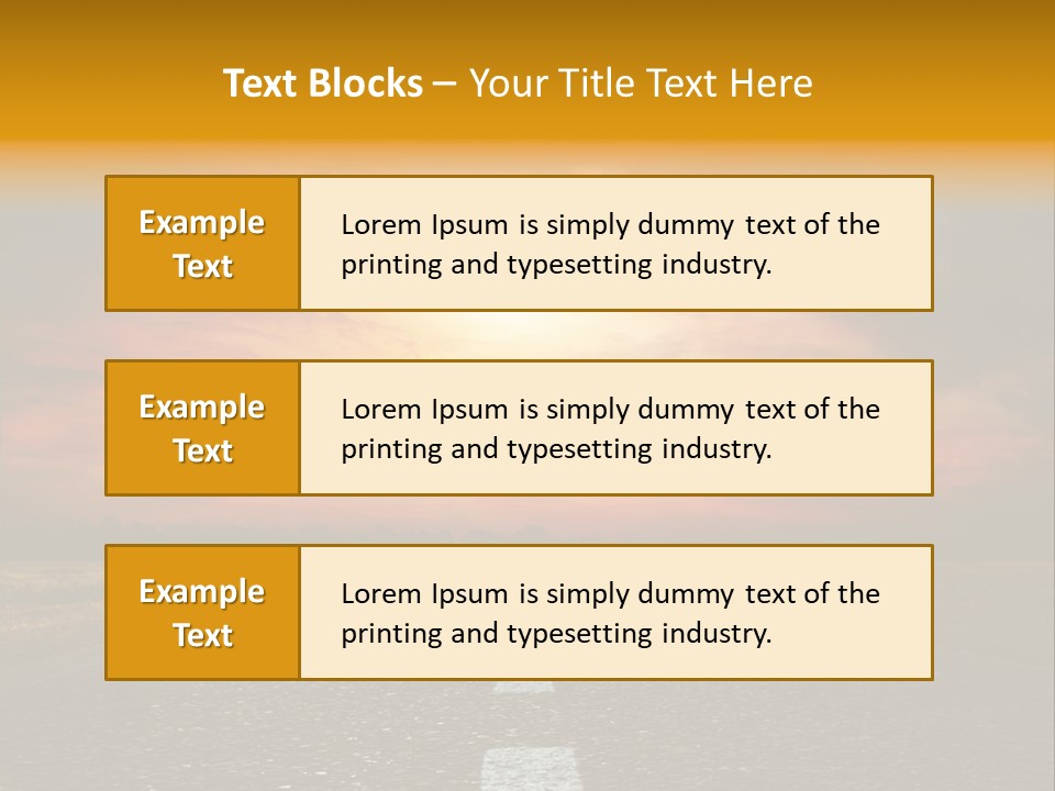 Hope Highway Speed PowerPoint Template
