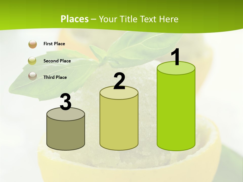 Mint White Lemon PowerPoint Template