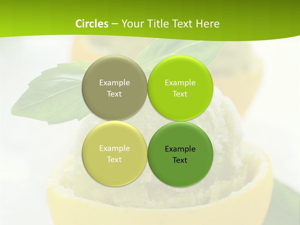 Mint White Lemon PowerPoint Template