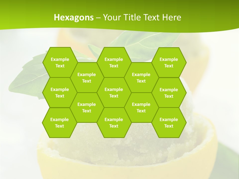 Mint White Lemon PowerPoint Template