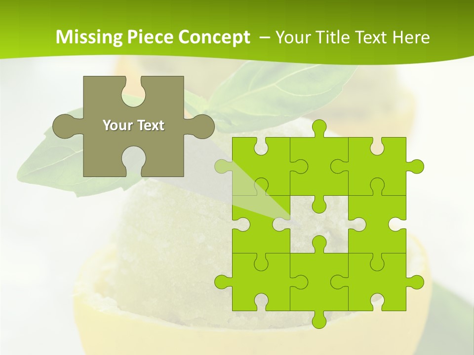 Mint White Lemon PowerPoint Template