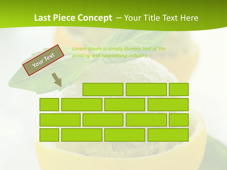Mint White Lemon PowerPoint Template