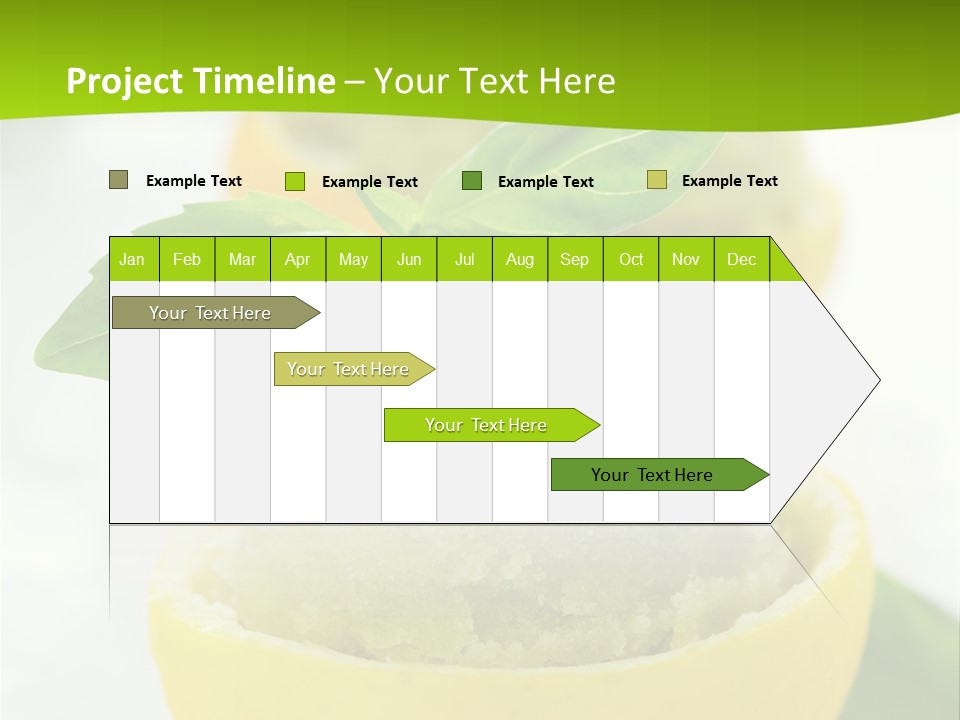 Mint White Lemon PowerPoint Template