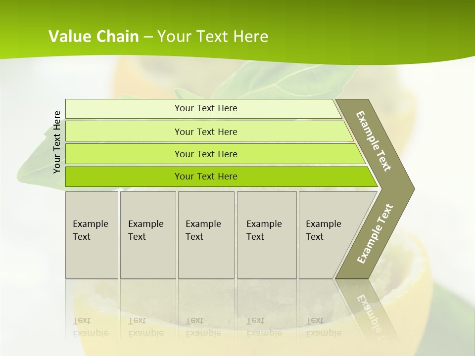 Mint White Lemon PowerPoint Template