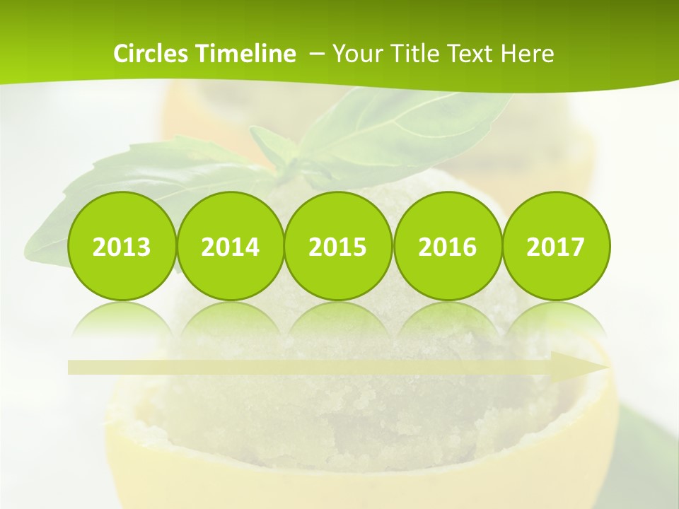 Mint White Lemon PowerPoint Template