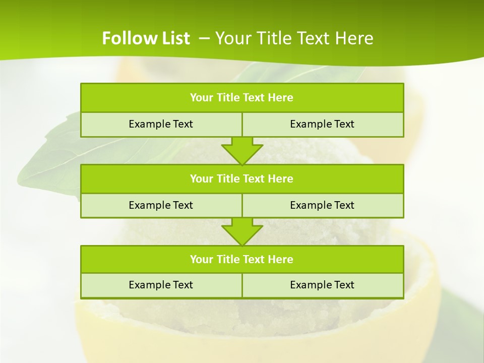 Mint White Lemon PowerPoint Template