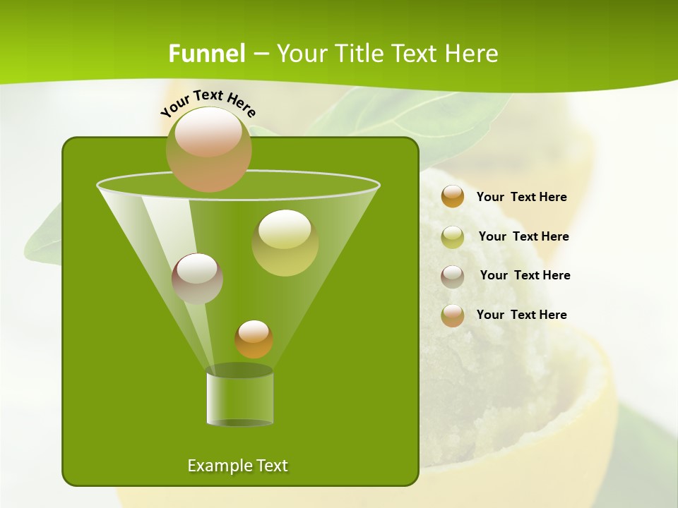 Mint White Lemon PowerPoint Template