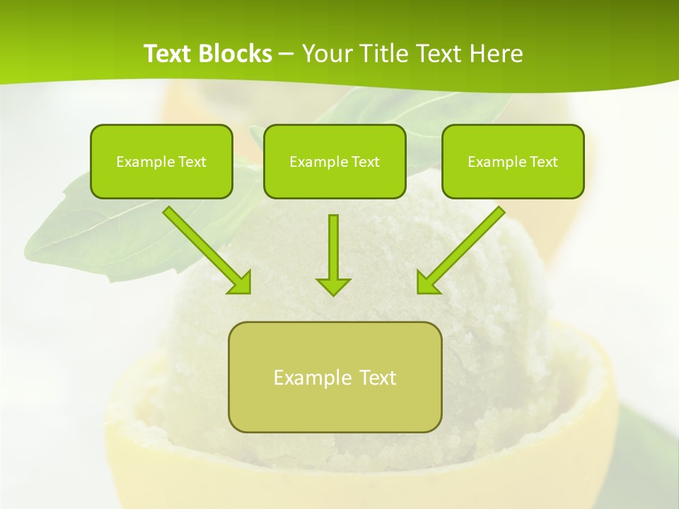 Mint White Lemon PowerPoint Template