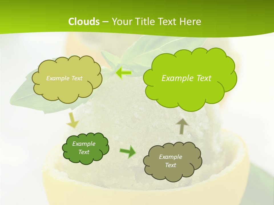 Mint White Lemon PowerPoint Template