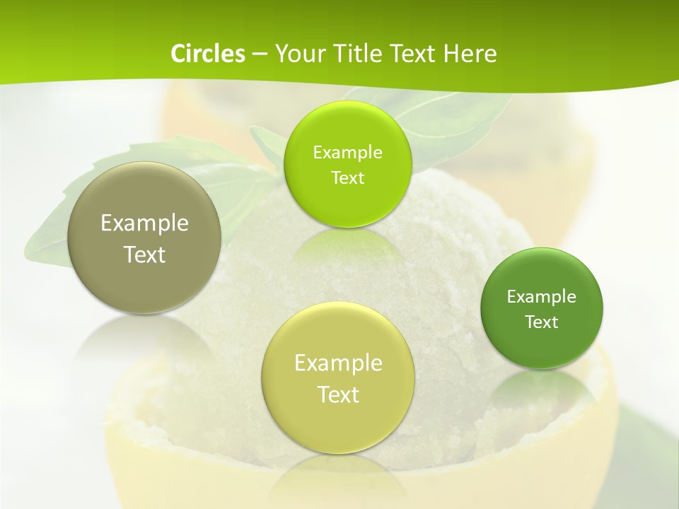 Mint White Lemon PowerPoint Template