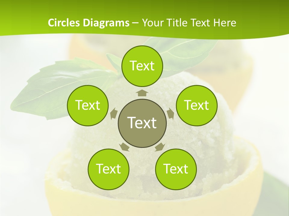 Mint White Lemon PowerPoint Template