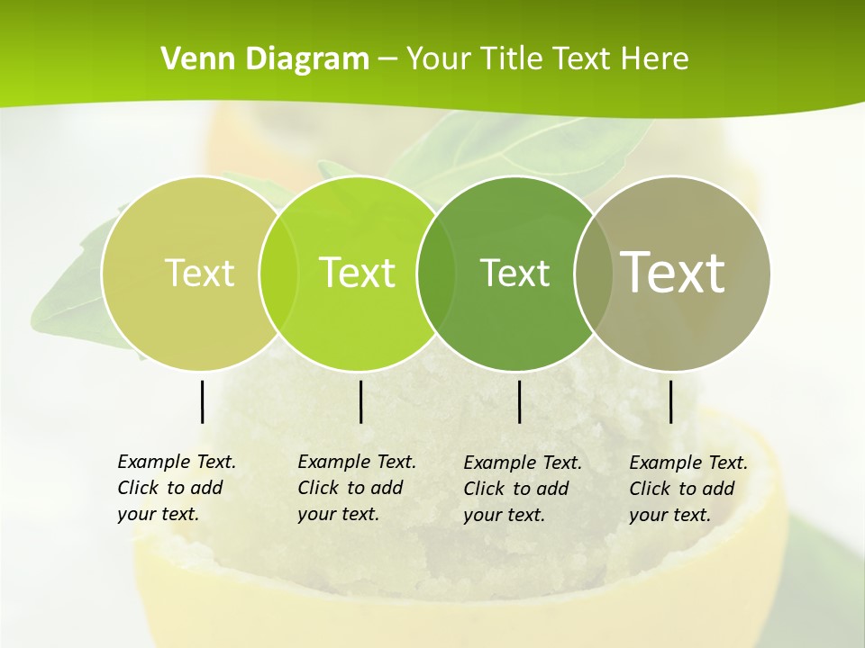 Mint White Lemon PowerPoint Template