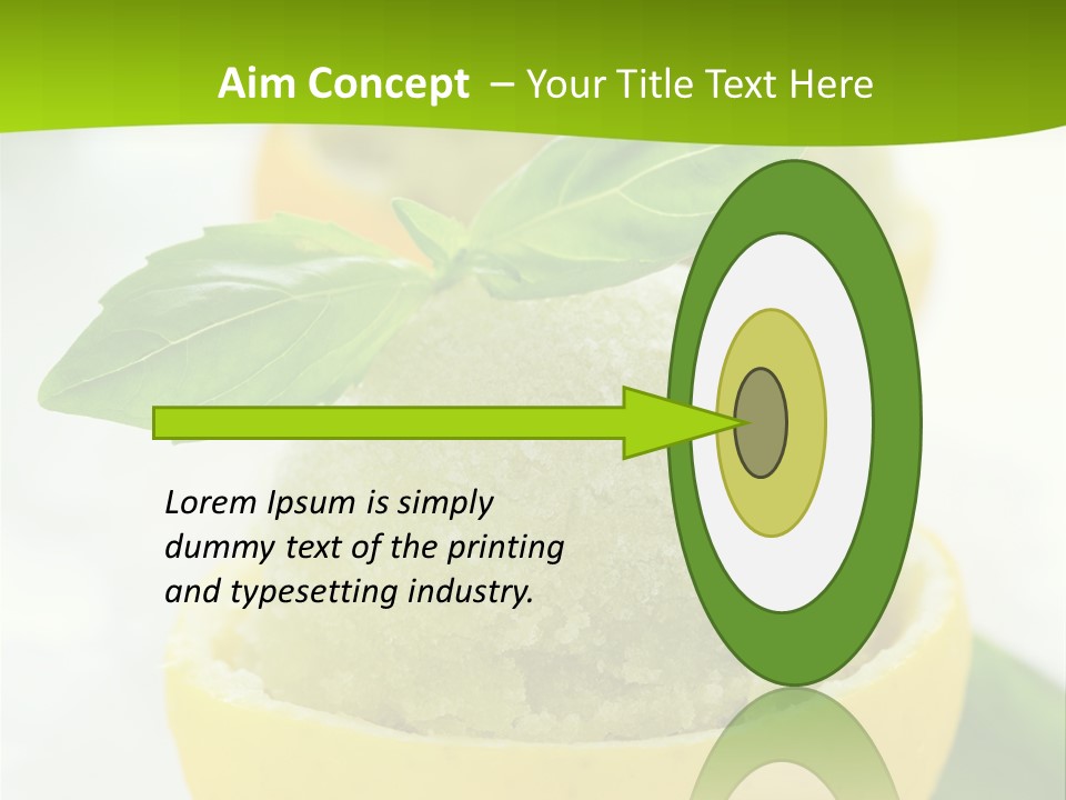Mint White Lemon PowerPoint Template