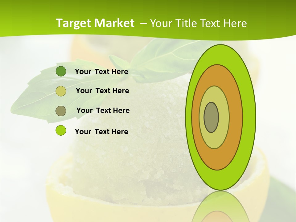 Mint White Lemon PowerPoint Template