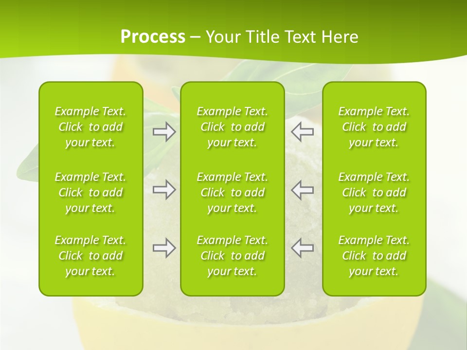 Mint White Lemon PowerPoint Template