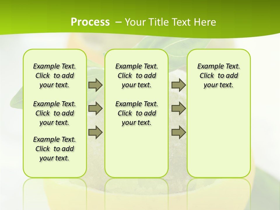 Mint White Lemon PowerPoint Template