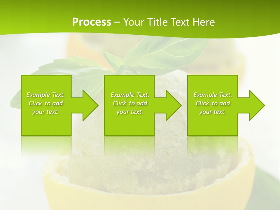 Mint White Lemon PowerPoint Template