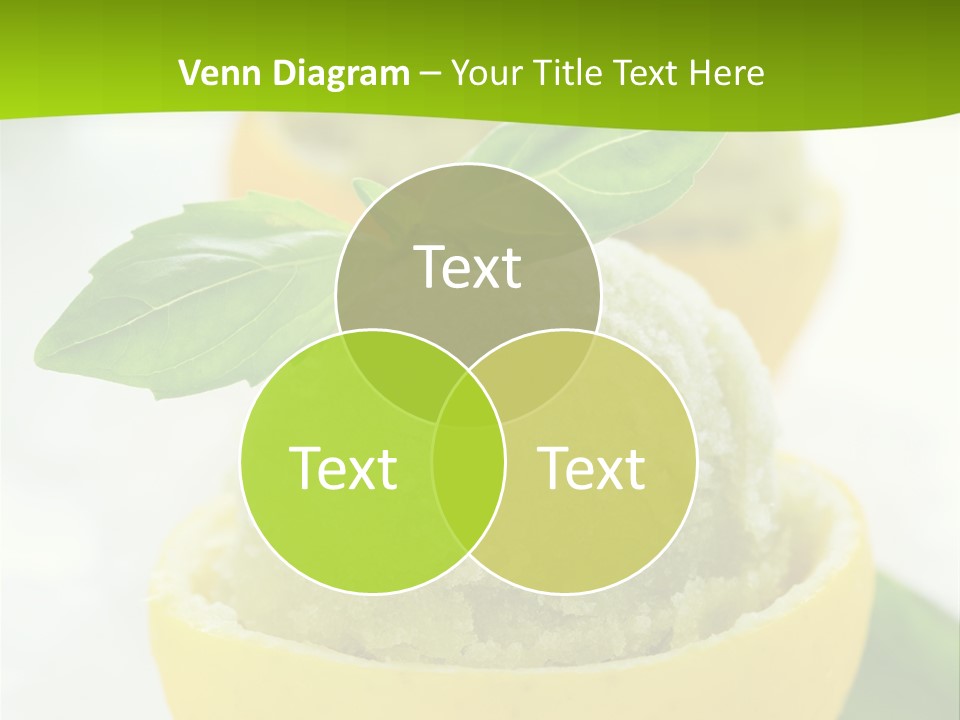 Mint White Lemon PowerPoint Template