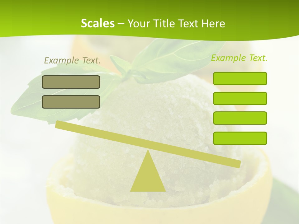 Mint White Lemon PowerPoint Template