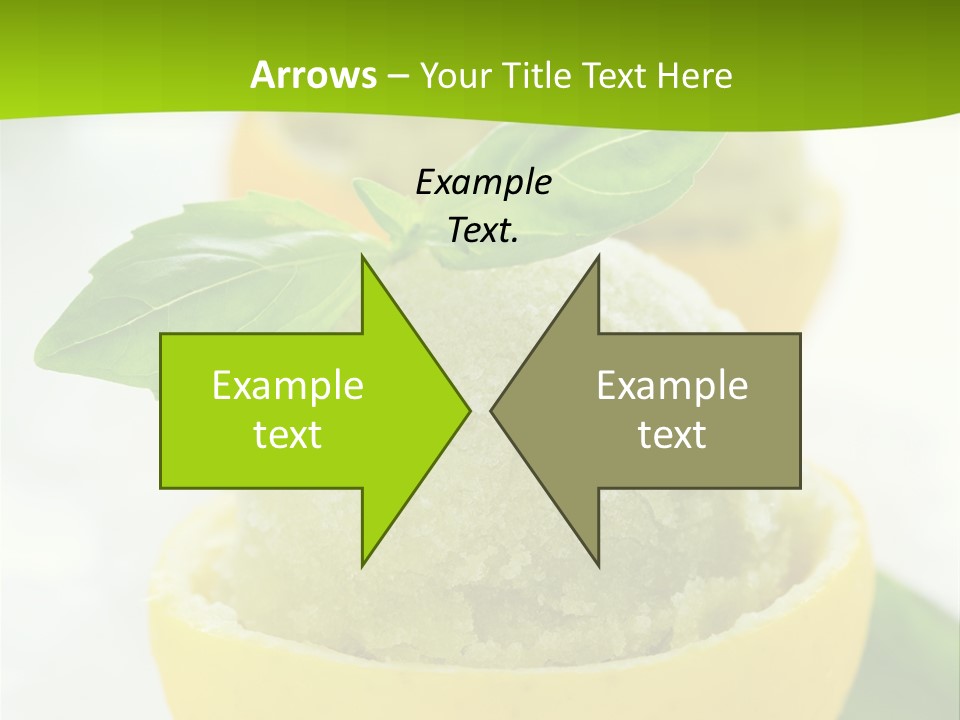 Mint White Lemon PowerPoint Template