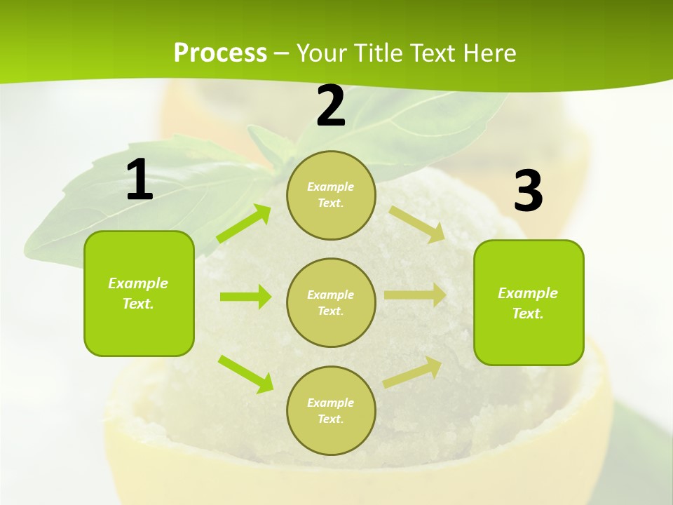 Mint White Lemon PowerPoint Template