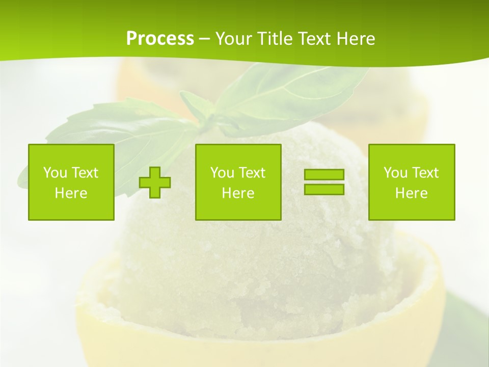 Mint White Lemon PowerPoint Template