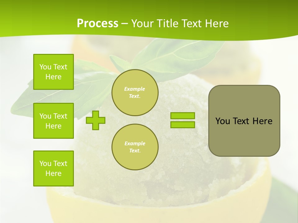 Mint White Lemon PowerPoint Template
