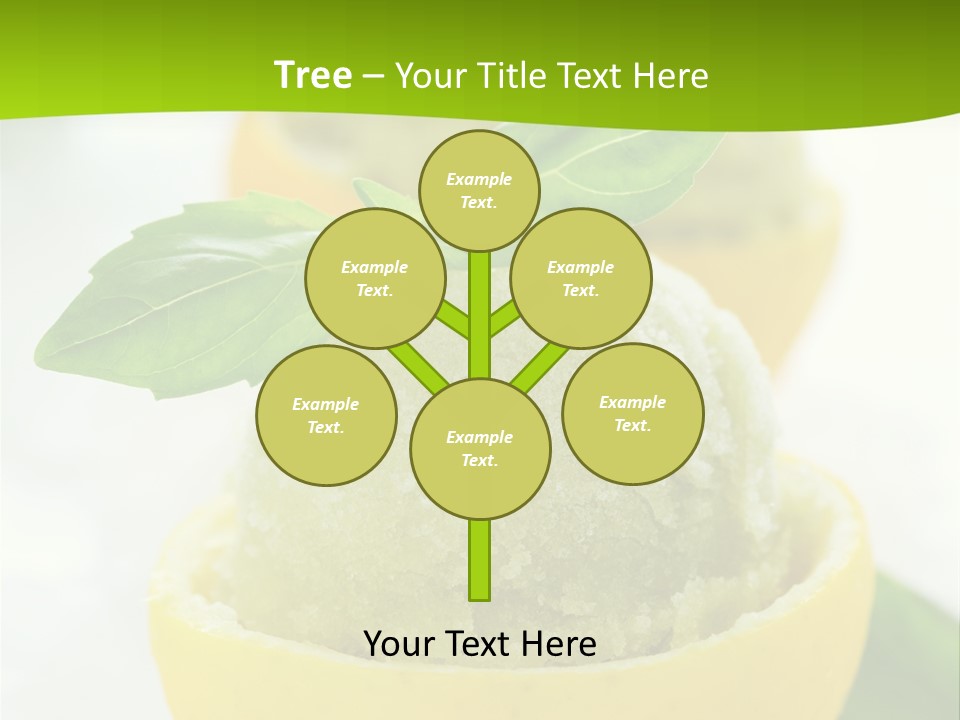 Mint White Lemon PowerPoint Template