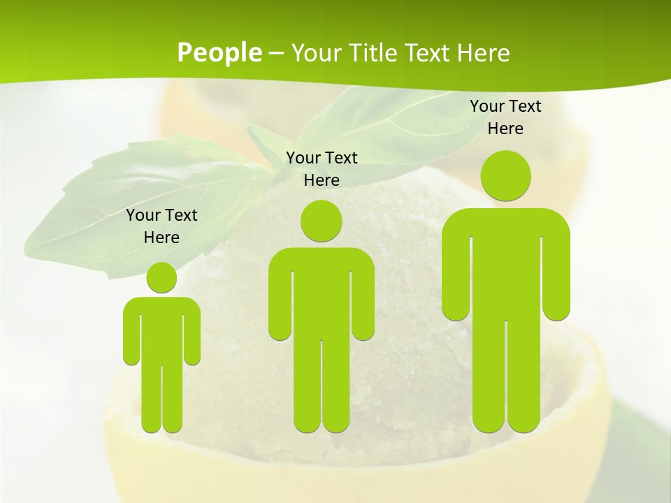 Mint White Lemon PowerPoint Template