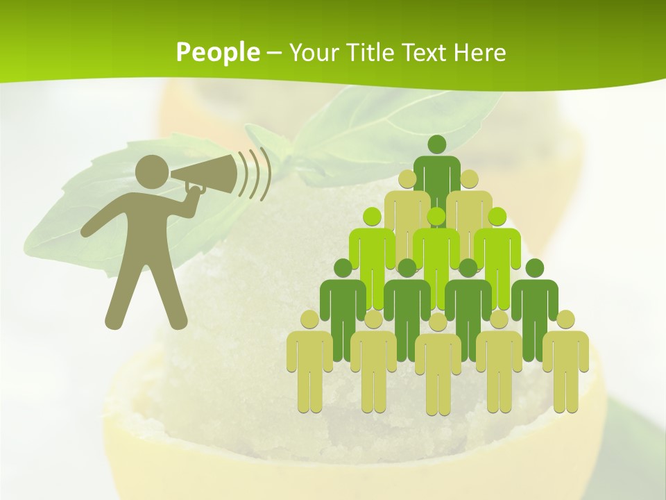 Mint White Lemon PowerPoint Template